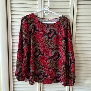 Paisley Print Blouse